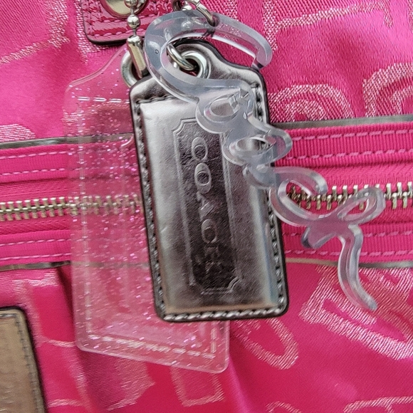Coach Poppy Storypatch Hot Pink Glam Limited Edition Tote - Picture 3 of 15